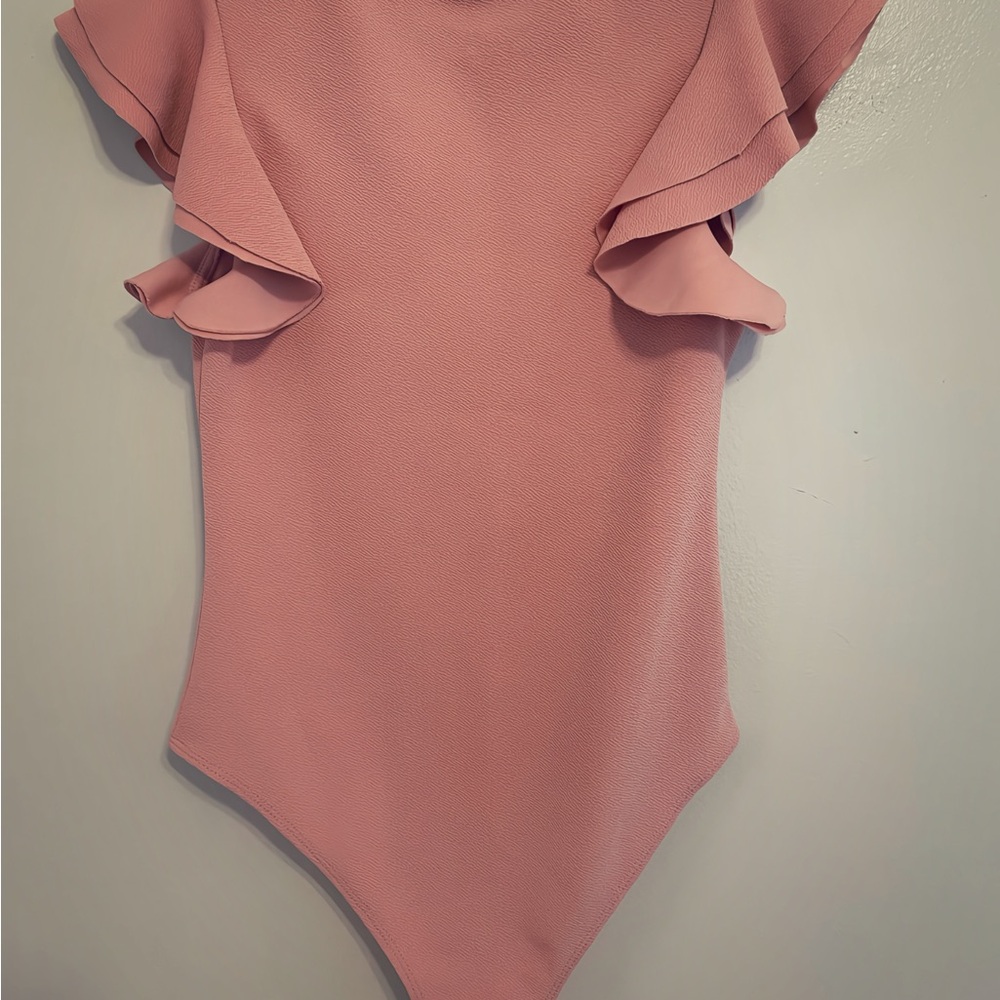 Pink Ruffled Bodysuit - Picture 2 of 2